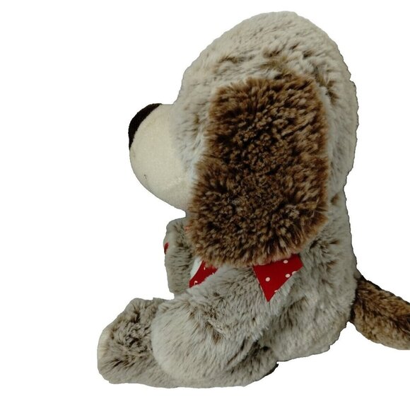 Plush Puppy Dog Stuffed Animal Toy with Heart‎ Paw Design & Red Love Ribbon 2014 - Picture 6 of 10